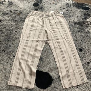 Linen blend pants